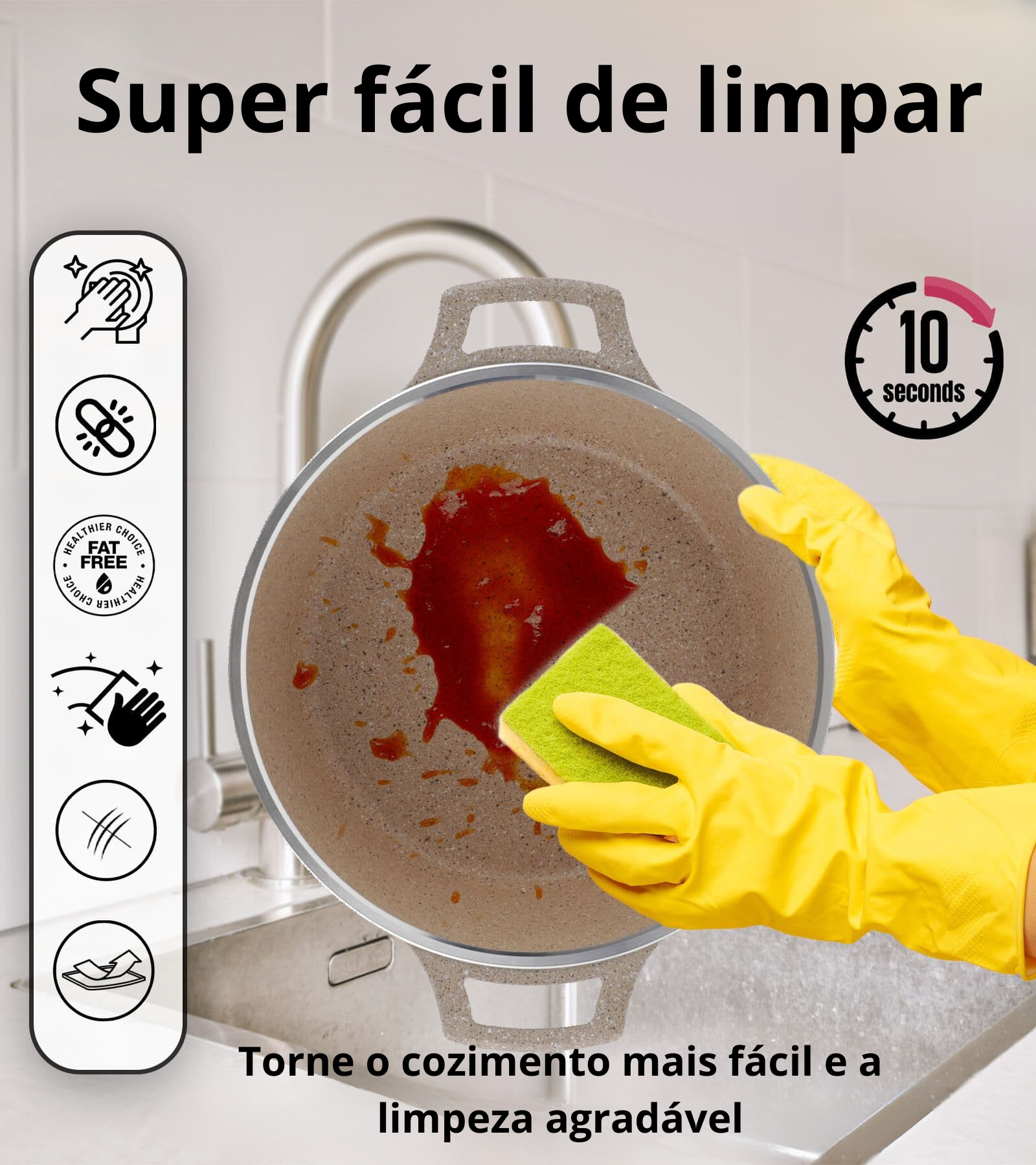 Fácil de limpar